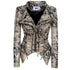 Women's Rivet Slim Washed Leather Motorcycle Jacket - ROUTINE FASHION
